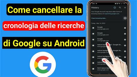 Come Eliminare La Cronologia Delle Ricerche Sull App Google Cancella