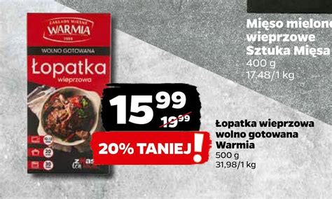 Promocja Łopatka wieprzowa wolno gotowana warmia Netto