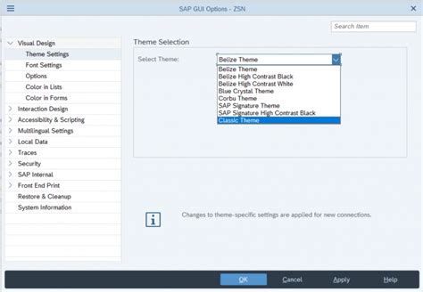 How To Switch The Sap Gui Theme Martin Bangiev