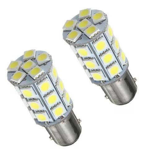 2 Focos Leds Blanco Y Estrobo Polos Patas Parejas Disparejas MercadoLibre