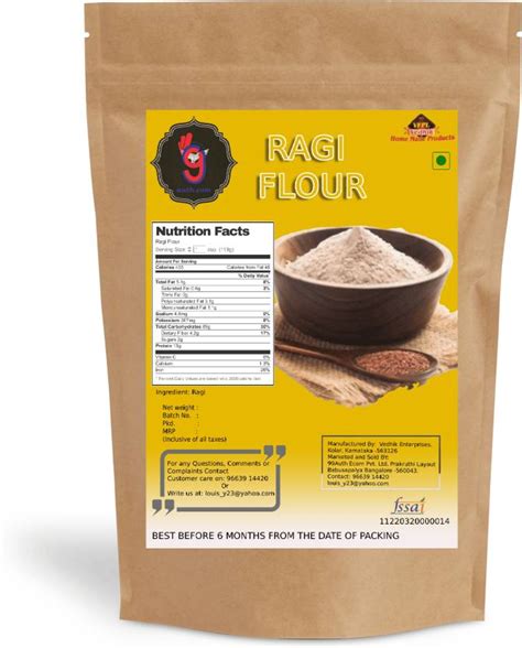 99auth Premium Pure Ragi Flourfinger Millet Flour Original No