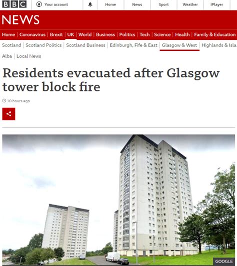 Hundreds Saved In Glasgow Tower Block Fire After Tougher Regulations