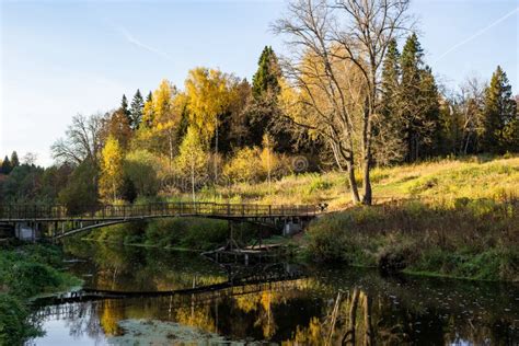 View Of The Metal Pedestrian Bridge Across The Nara River Stock Image