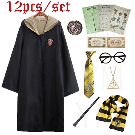 12pcset Harry Potter Ravenclaw Cloak Costume