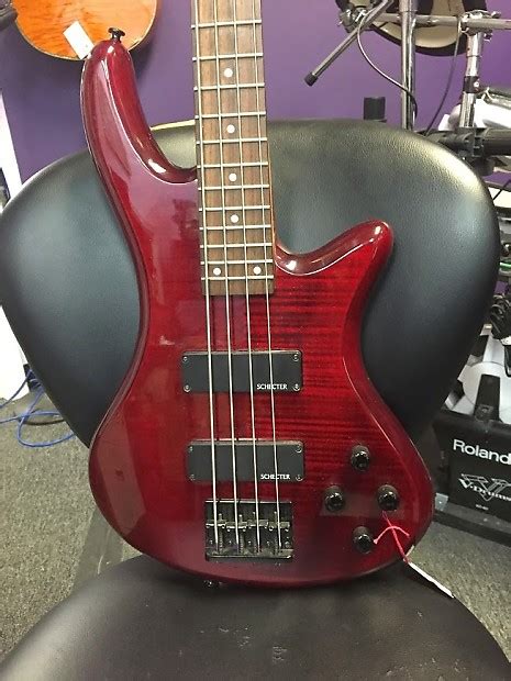 Schecter Diamond Series Bass Gryphon Flame Maple Top With Reverb