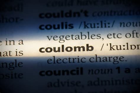 Coulomb stock image. Image of english, paper, idea, word - 161578031