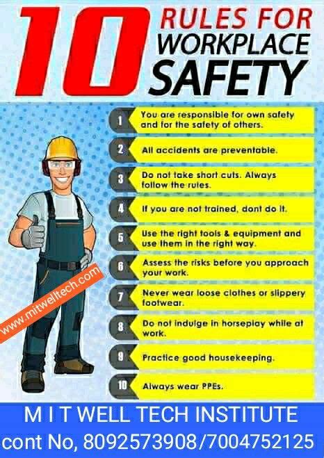 Pin On Safety Training Institute 8092573908 Health And Safety Poster