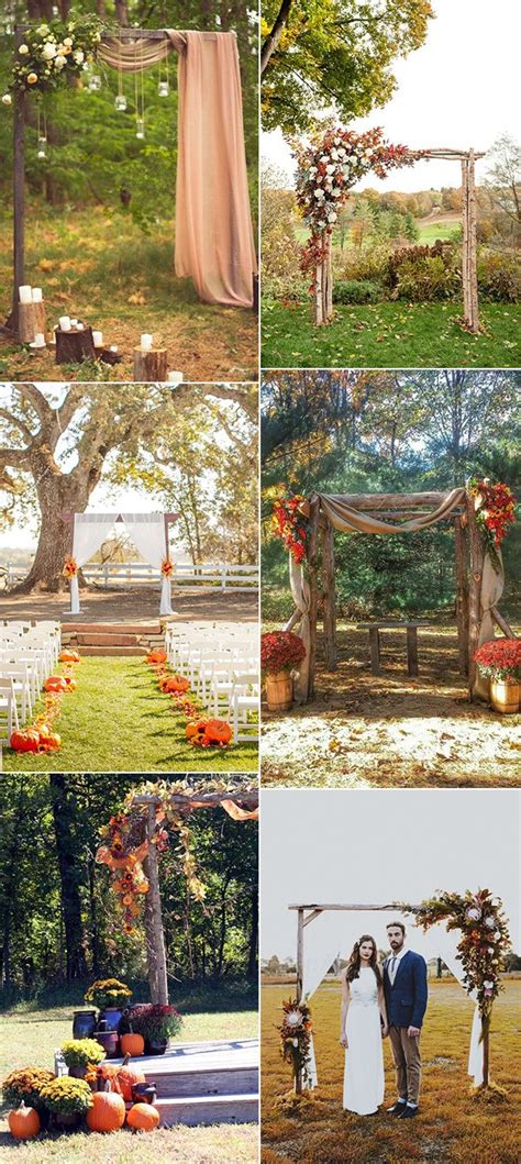 25 Gorgeous Fall Wedding Arches And Altars Ideas For Your Big Day