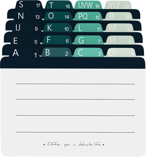 Maxgear Index Card Dividers 4 X 6 Inches Alphabetical