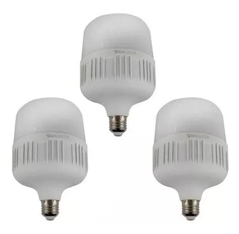 Kit 3 Pzs Foco Led Para Casa 15w Ahorradores Bulbo Tipo Bala Color De