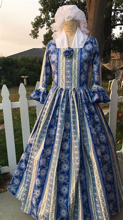 DAR GOWN revolutionary war gown colonial women dress martha | Etsy