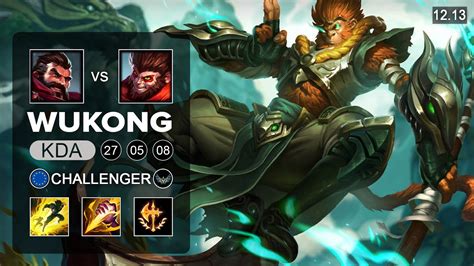 Wukong Vs Graves Jungle Euw Challenger Patch 12 13 Season 12 Youtube