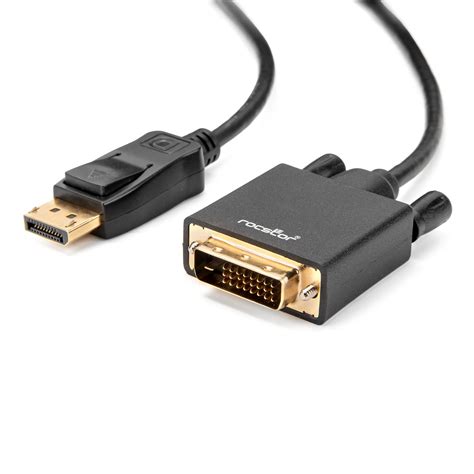 Rocstor Premium Displayport To Dvi D 241 Video Converter Cable