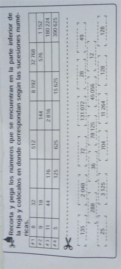 Recorta Y Pega Los N Meros Que Se Encuentran En La Parte Inferior De La