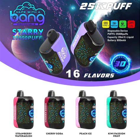 Bang Starry 25000 25K Puffs Heißester LED Display Einweg Vape 24H VAPE