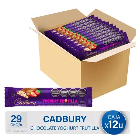 Chocolate Cadbury Yoghurt Frutilla Caja X12u Mejor Precio