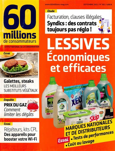 Abonnement Magazine Millions De Consommateurs Info Presse