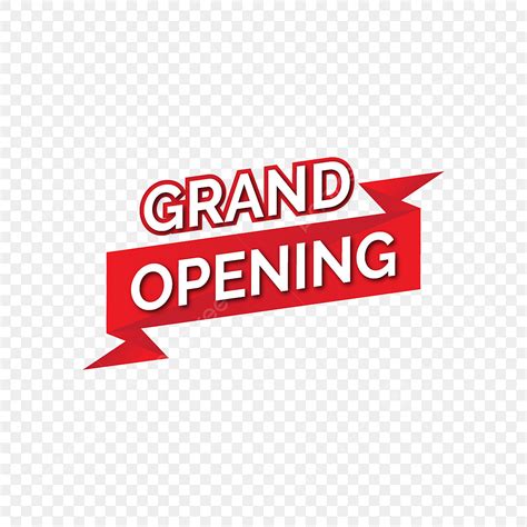 Grand Openings Clipart Vector, Grand Opening Design, Grand Opening, Grand, Opening PNG Image For ...