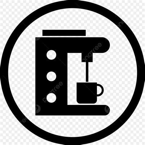 Coffee Machine Silhouette Png Transparent Vector Coffee Maker Icon