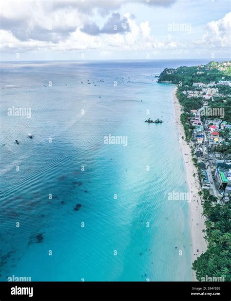 Aerial view of Boracay beach in Philippines Stock Photo - Alamy