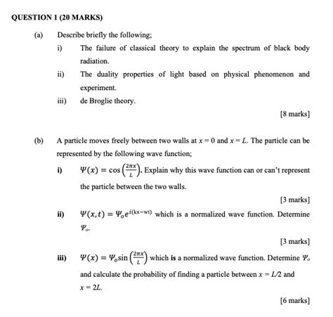 Solved Question 1 20 Marks A Describe Briefly The