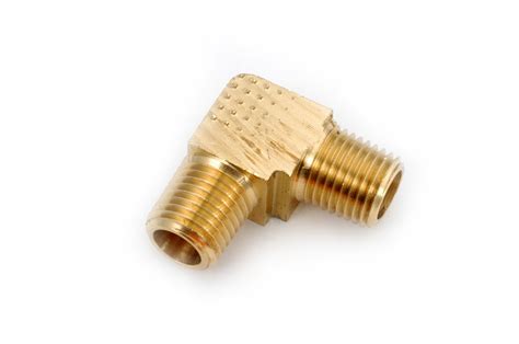 Buy Anderson Metals 06130 04 06130 Brass Pipe Fitting 90 Degree Barstock Elbow 14 Npt Male