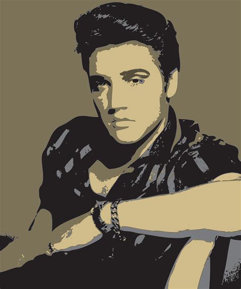 Elvis Presley Pop Art Portrait Digital Art By Martin Deane Pixels