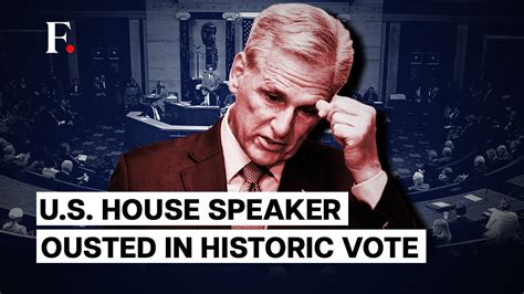 Us House Speaker Kevin Mccarthy Removed In An Unprecedented Move Youtube