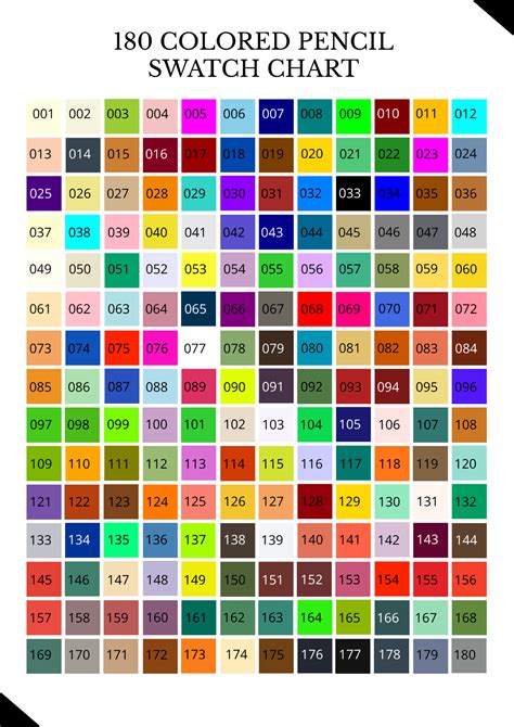 Free Color Chart To Customize Online Print