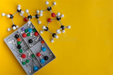 Chemical Molecular Models In Representation Of Some Organic Molecules Stock Image Image Of