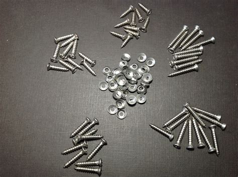 Pc W Phillips Oval Head Trim Screws Countersunk Washers