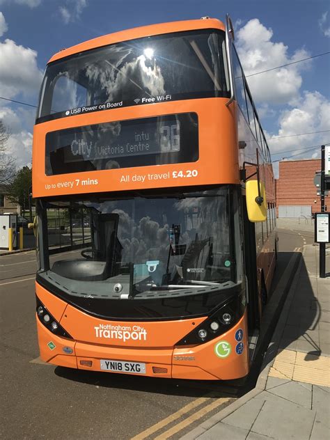 Nct 448 Orange Line 36 448 Sits At Beeston Interchange Bas Flickr