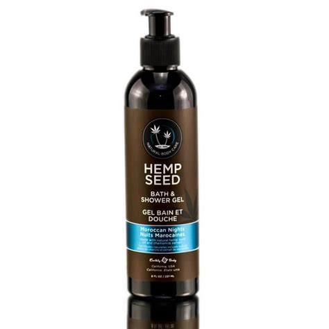 Earthly Body Hemp Seed Bath And Shower Gel Moroccan Nights 8oz