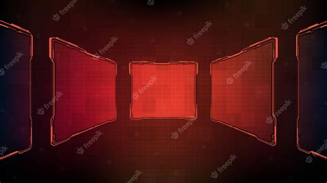 Premium Vector Abstract Futuristic Background Of Red Glowing