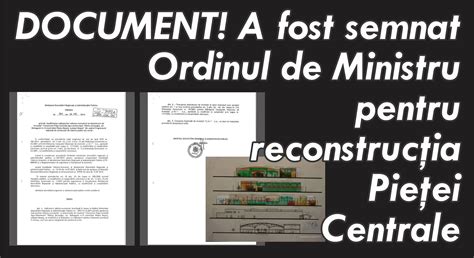 Document A Fost Semnat Ordinul De Ministru Pentru Reconstruc Ia Pie Ei