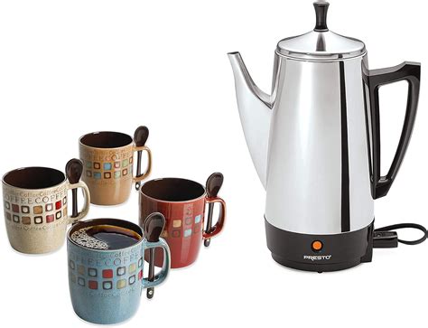 Amazon Presto Cup Stainless Steel Coffee Maker Bundle