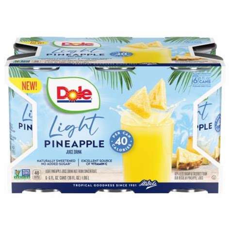 Dole Light Pineapple Juice Drink Ct Fl Oz Fred Meyer