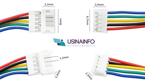 Kit Conector JST 5 Pinos Macho Fêmea Usinainfo