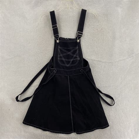 Royal Bones Overskirt Womens S Black Daang Goodman Romper Overall Goth