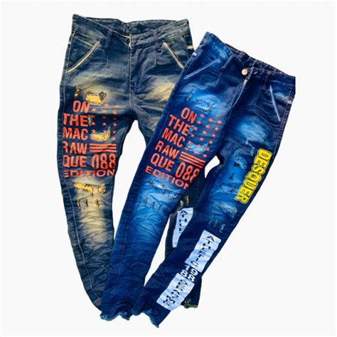 Dvg Mens Printed Funky Jeans Wholesale Rs 2 Colour Set