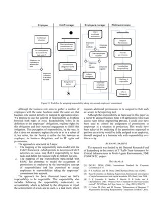 Conceptualizing A Responsibility Based Approach For Elaborating And