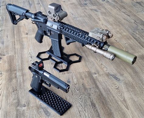 AR15 Weapon Stand Airsoft Waffen Ständer by Sven A Download free STL