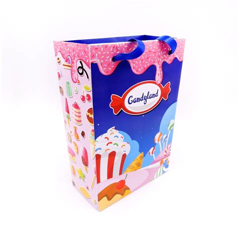 Candyland Theme Favor Bags Candy Land Treat Bag Custom Birthday Party