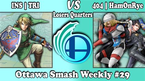 Ottawa Smash Weekly Ins Tri Link Vs Hamonrye Sheik Bayonetta