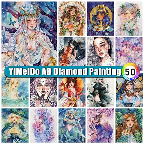 YIMEIDO AB Diamond Painting Cross Stitch Kit Embroidery New 2022 Zipper