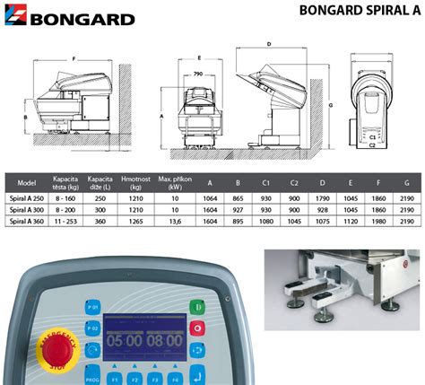 Hnětače s pojízdnou díží BONGARD Spiral A JAROSPOL