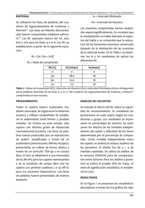 LA EVALUACIÓN DEL PROCESAMIENTO AUDITIVO TEMPORAL MEDIANTE EL TEST DE