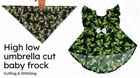 High Low Umbrella Cut Baby Frock Cutting And Stitching YouTube