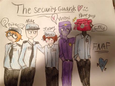 Fnaf The Security Guards By Shaylaflandre On Deviantart