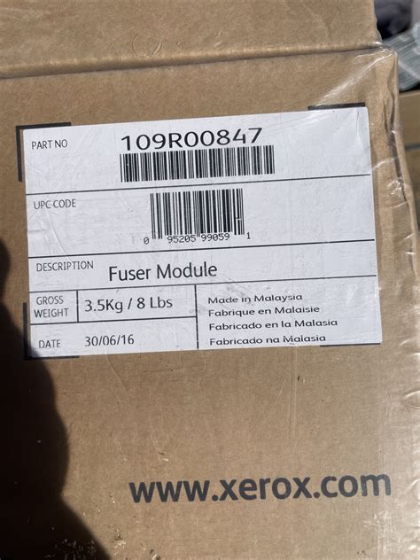 GENUINE NEW SEALED XEROX 109R00847 WC5945 WC5955 Fuser Unit 95205990591